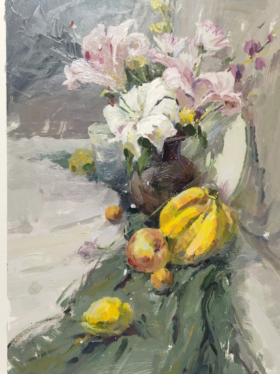 四开水粉丙烯作品，可售，