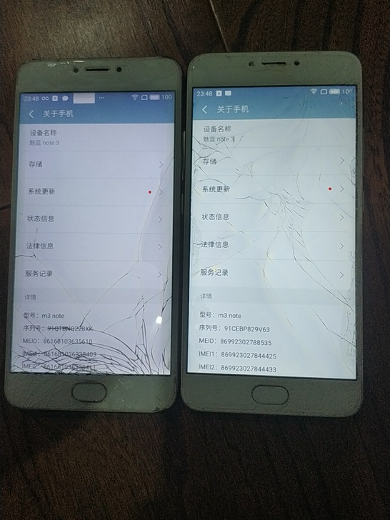 魅族note3，2+16，屏幕裂，触摸正常...