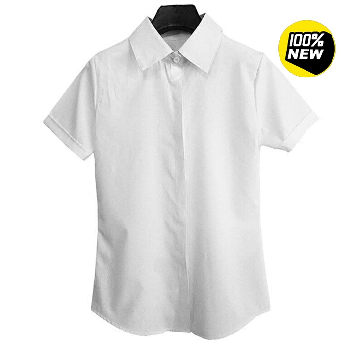 白衬衫女夏短袖 职业装韩版修身休闲百搭大码...