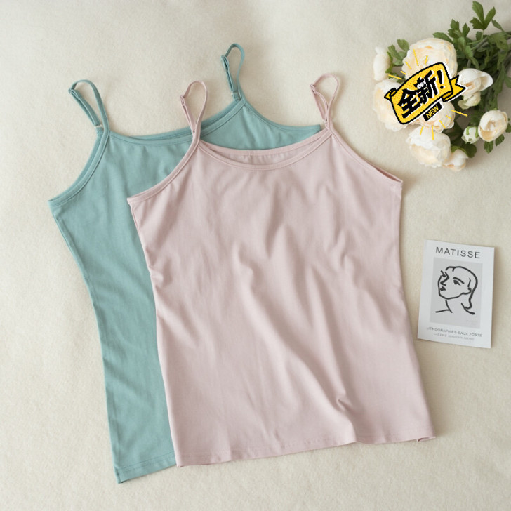 服装店样品清仓，莫代尔纯棉吊带背心基础款肩...