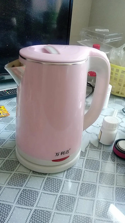 全新 万利达电热烧水壶家用保温一体电水壶大...