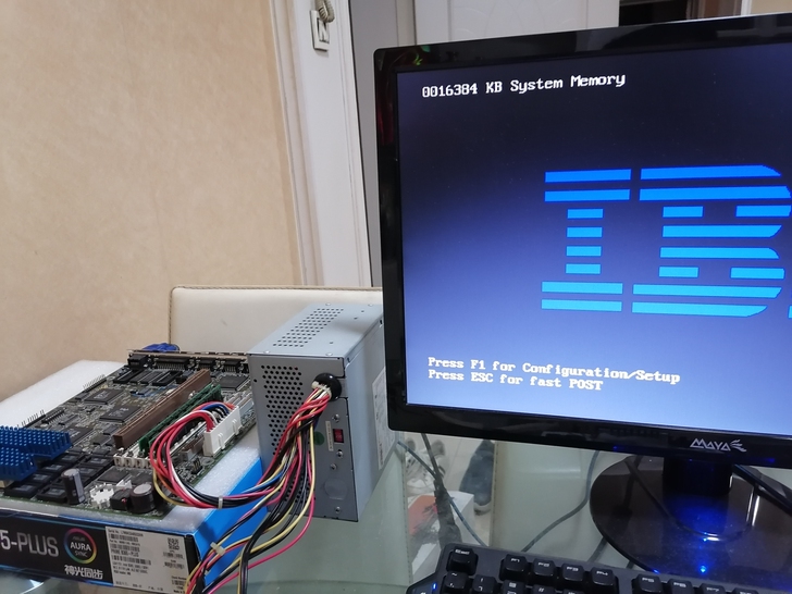 IBM老古董电脑主板CPU内存扩展板套装