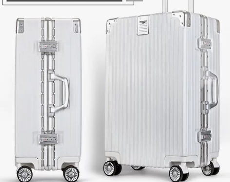 复古铝框行李箱女拉杆箱男旅行箱万向轮大学生...