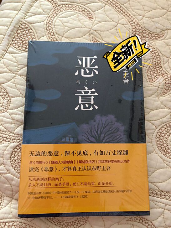 恶意 东野圭吾四大杰作之一悬疑推理 解忧杂...