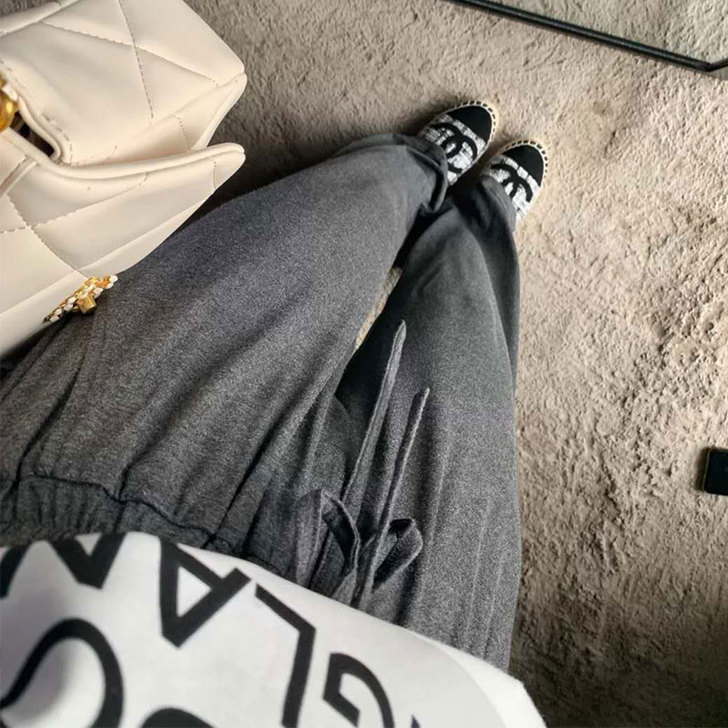 垂坠感加长面膜阔腿裤女夏薄款莫代尔棉高腰宽...