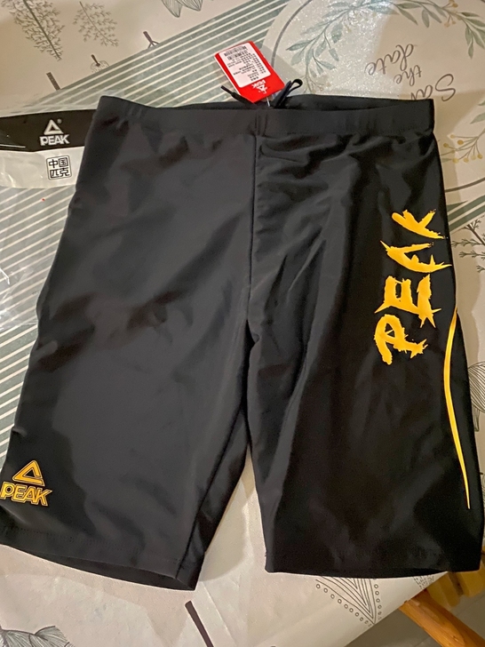 Peak匹克男士泳裤五分平角防尴尬泳衣速干...