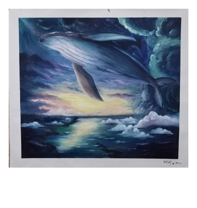 学生党纯手工打造独一无二油画（油画颜料）画...