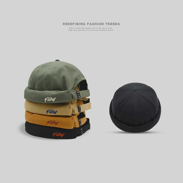 帽子男潮瓜皮帽韩版街头潮人地痞流氓无檐西瓜...