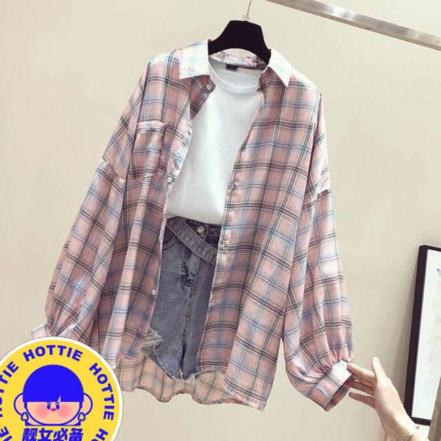 朋友服装店不开了，帮忙清货，格子衬衫一件2...