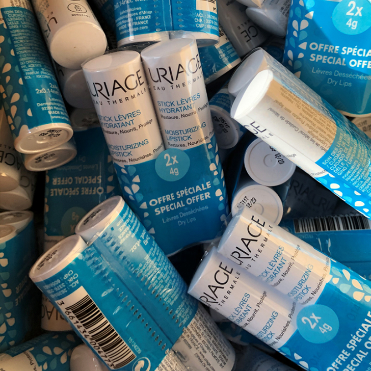 法国uriage依/泉柔润护唇膏小白管润唇...