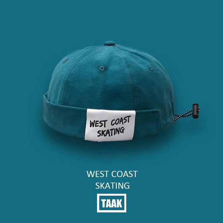 大布标贝雷帽子，瓜皮帽，春夏韩版ins街头...