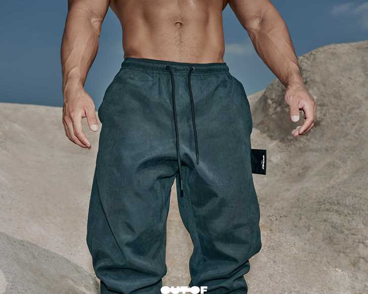 OUTOF 休闲裤 黑色 细节淘宝吧