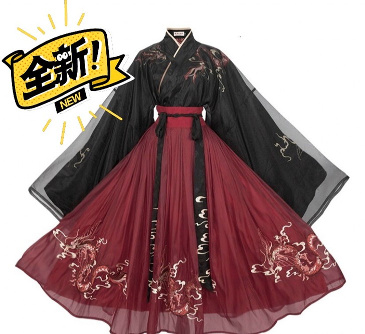 汉尚华莲夜弦歌汉服