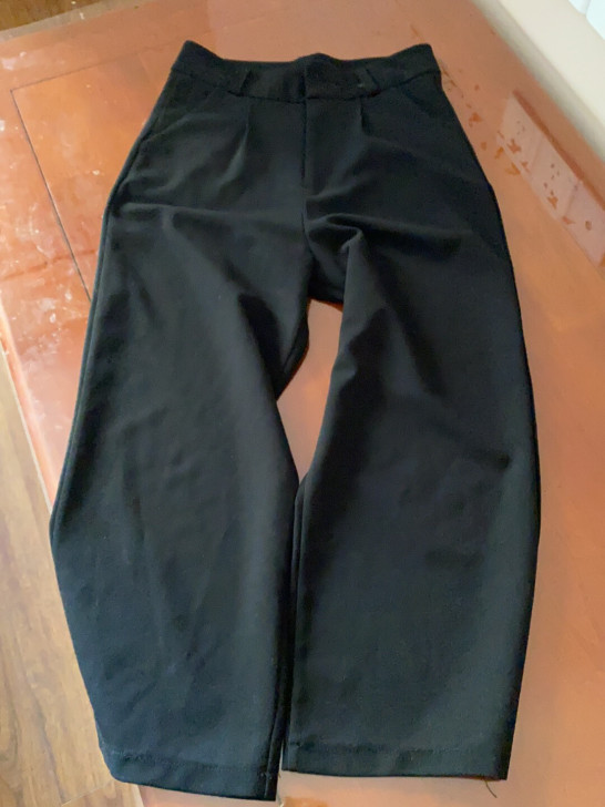 工作装 ，黑色裤子，夏装，八分裤，微弹