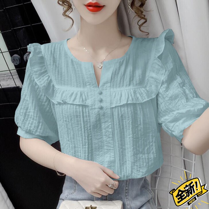 清仓捡漏2021夏季新款法式宫廷风甜美木耳...