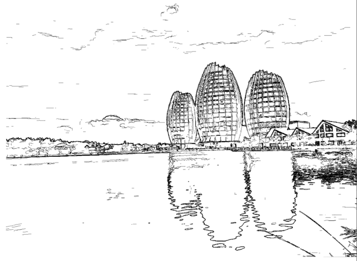 代画 黄山 西递 宏村 速写