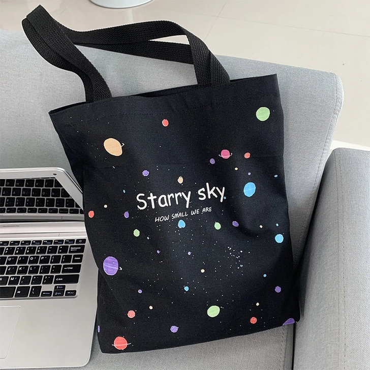 星空帆布包长34cm 高39cm，有拉链，...