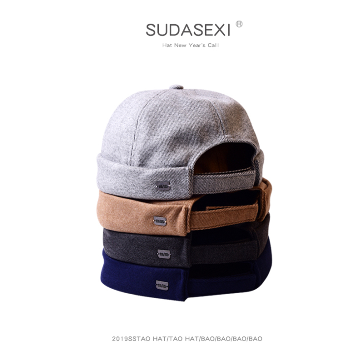 大头围帽子男瓜皮帽流氓痞子帽大码60-62...