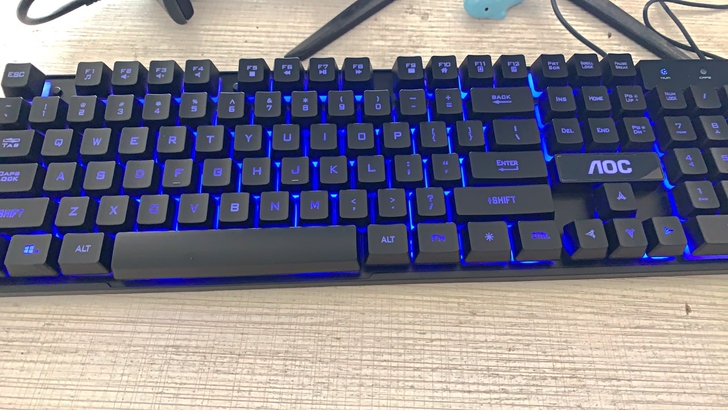 机械手感键盘电脑台式笔记本通用有线USB发...