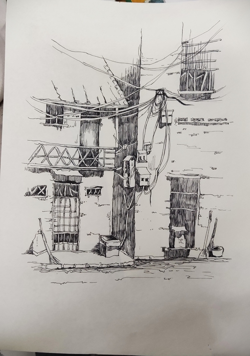 这是一些风景速写的作品，想要的话可以联系我...