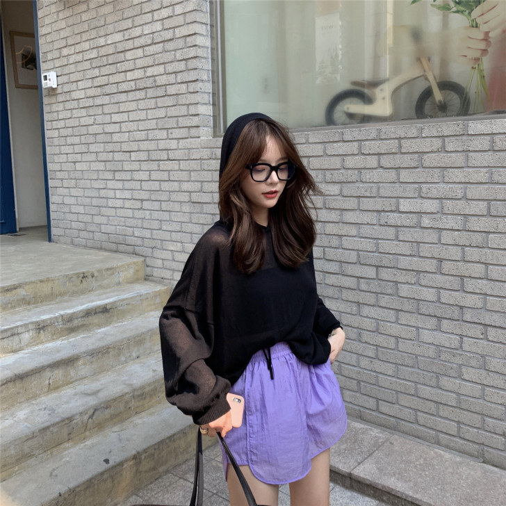 雪梨 韩风抽绳运动短裤