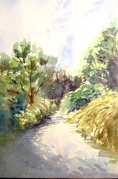 水彩代画 风景 约稿 写生 临摹