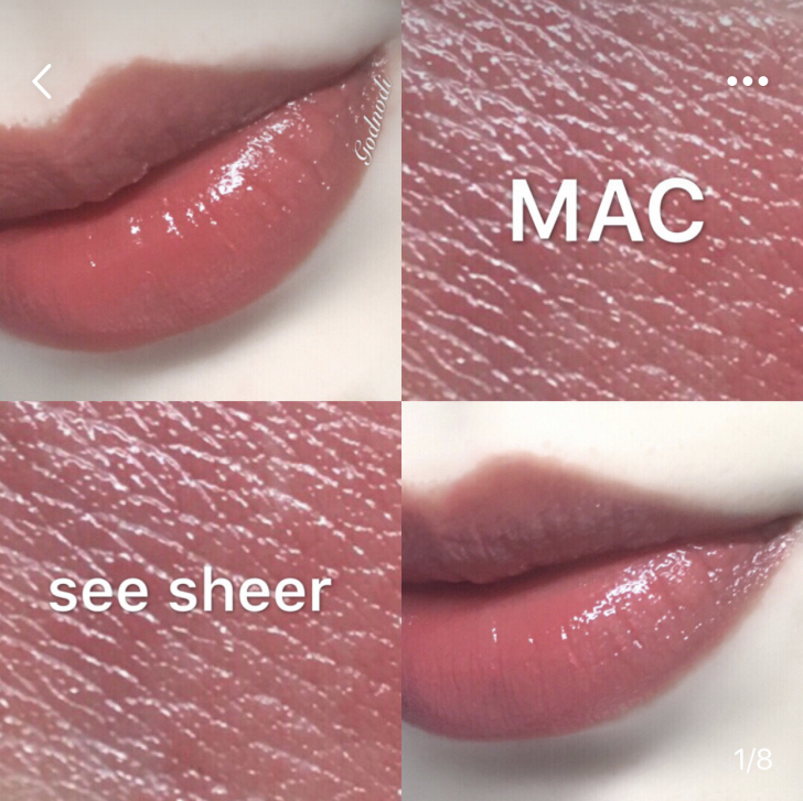 MAC/魅可 唇膏口红 see sheer...