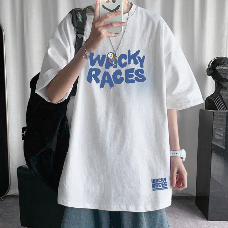 100%纯棉男士2021夏季新款短袖t恤i...