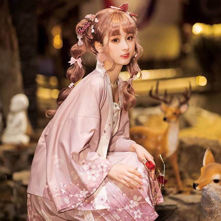 转卖#友爱可换#池夏春:樱洛 对襟直袖短衫...