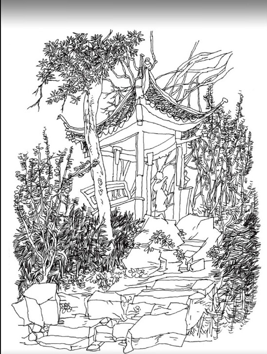 自己学习用的风景速写临摹图。大约180张喜...