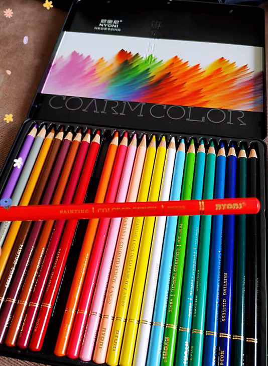 【铁盒】尼奥尼彩色铅笔 24/36/100...
