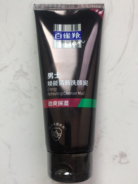 百雀羚男士焕能清新洗颜泥洗面奶，全新未拆，...