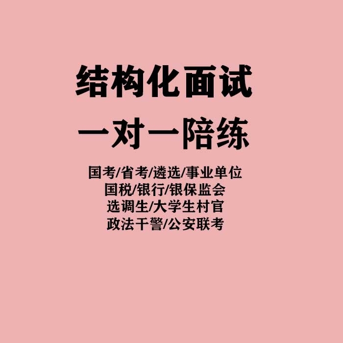 【真人一对一】河南面试 陪练 结构化面试 ...