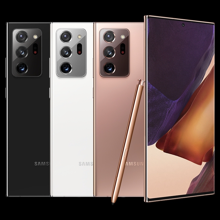 收一个三星note20u，要求黑色国行全原...