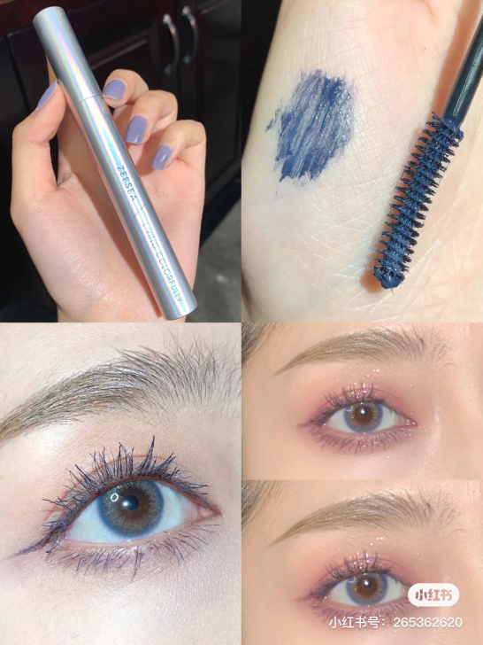 zeesea姿色彩色睫毛膏 蓝灰色 28非...