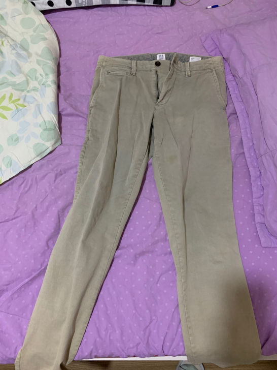 gap修身款男子休闲裤