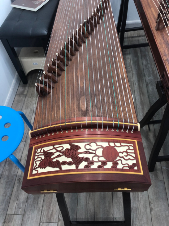 出售教学古筝 敦煌696D双鹤朝阳古筝
