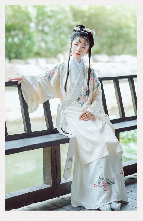 池夏 汉服 湘云 L码一套 全新仅试穿 吊...