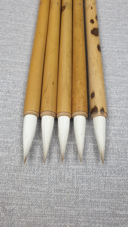 便宜出！如鱼二号写楷书行草好用的兼毫毛笔，...