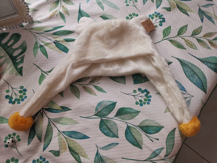 skinfood毛绒帽，全新吊牌在