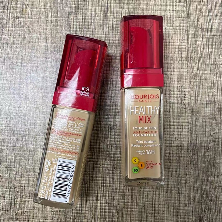 bourjois妙巴黎粉底液果然果疗粉底霜...