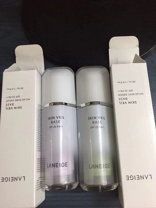 紫色绿色隔离霜,容量30ml。