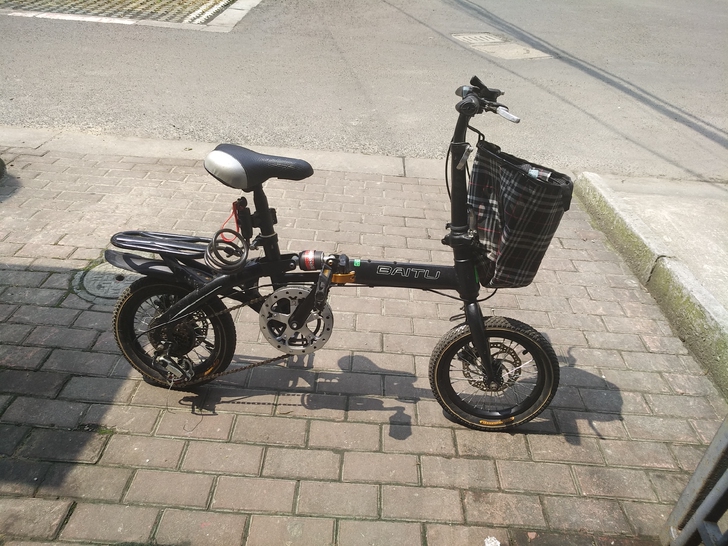 折叠自行车，苏州自提出，碟刹，变速车，有后...