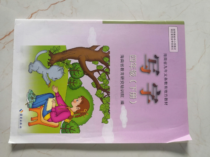 学习用书，写字，四年级下册