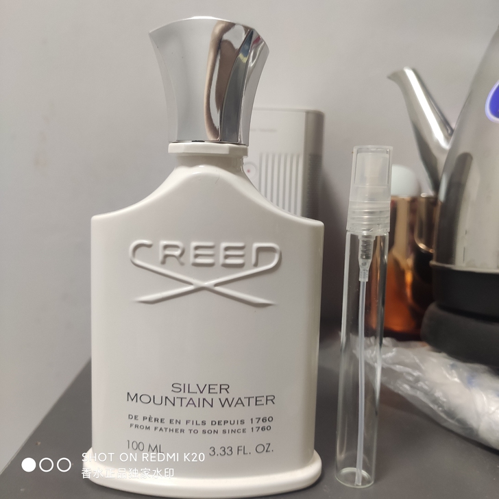 {不正包退} creed银色山泉香水信仰男...