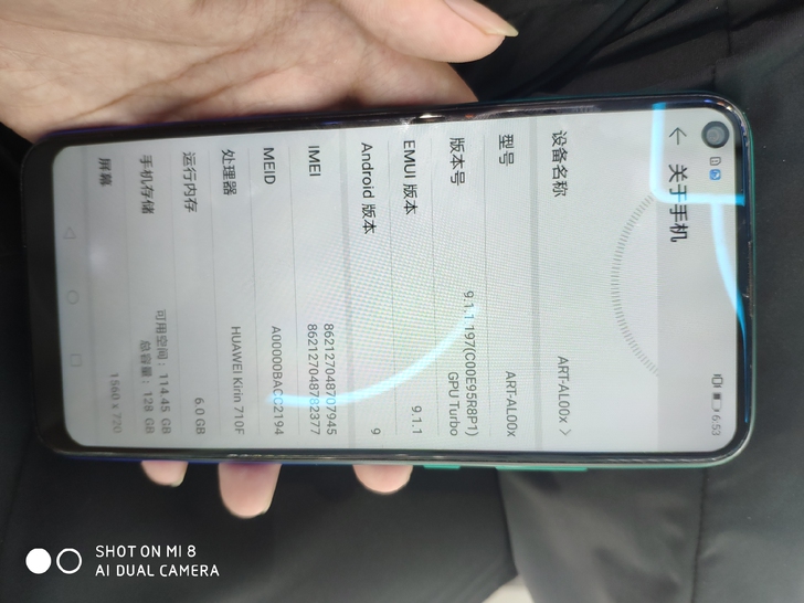 华为畅享10，6+128成色9成新，功能一...