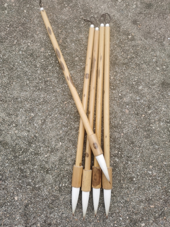 精心制作的一款兼毫，给书法朋友订制的毛笔，...