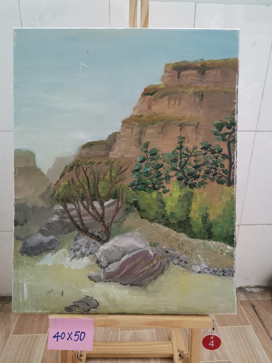 名家纯手绘油画作品，这幅是国展上的参赛作品...
