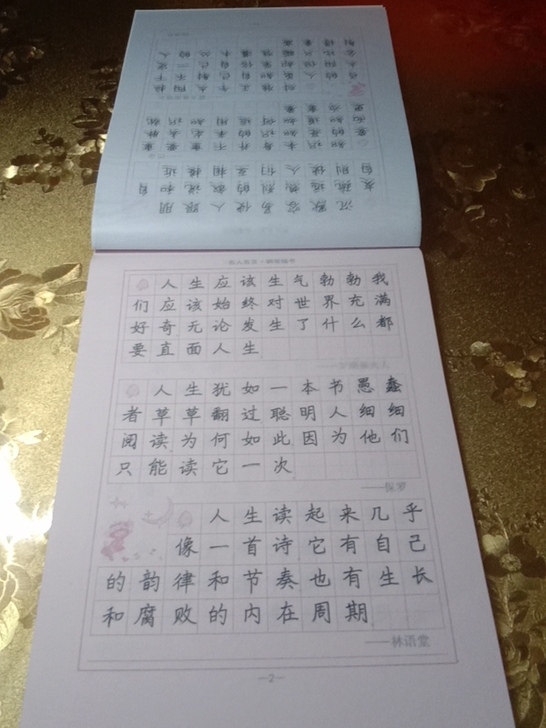 字帖 写完的正楷语文字帖 司马彦名人名言临...
