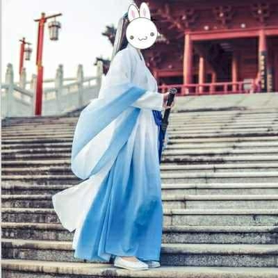 晋魏风汉服女仙女齐腰襦裙广袖流仙裙古装襦裙...